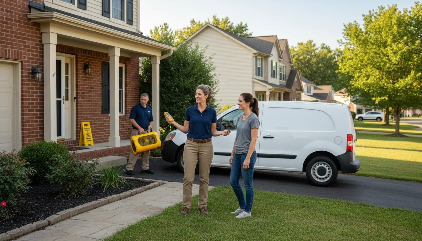 Residential water damage restoration in Springtown, PA